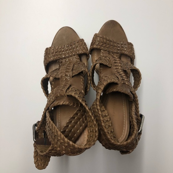 All Saints Bianca Woven Platform Heels EU 39 - Picture 7 of 8